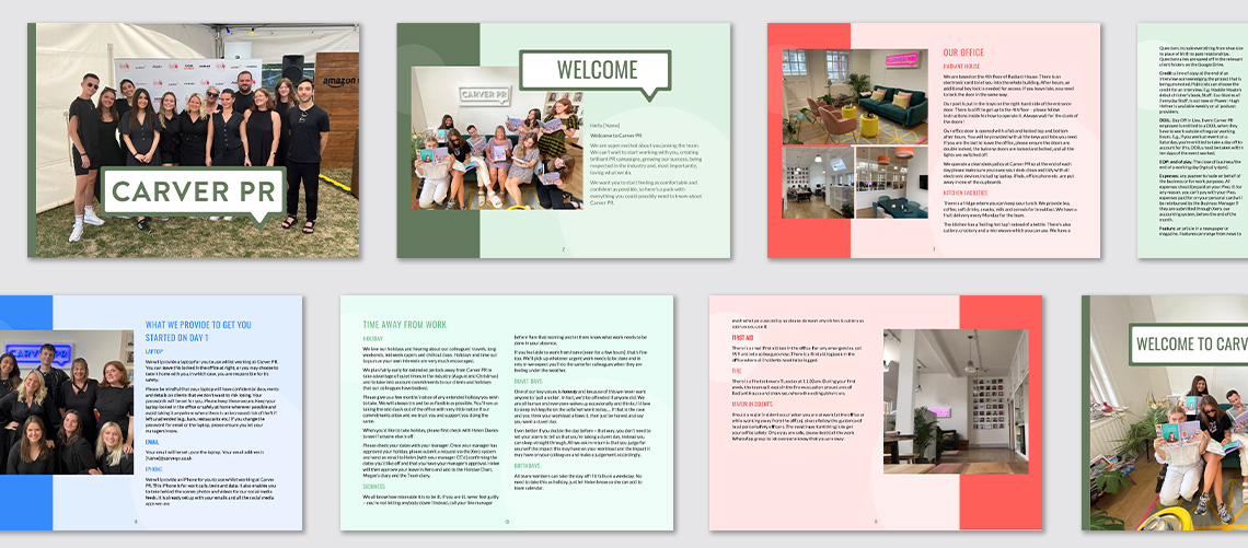 Glazier Design Carver PR welcome pack Introduction